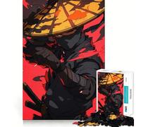 Puzzle Ninja Warrior con Katana e Cappello per Ragazzi, 1000 Pezzi, Gioco Intelligente per Famiglia, Montaggio Modello, Desiderio di Babbo Natale (38x52cm)