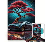 Puzzle Nissan GTR R da 1000 pezzi per adulti, gioco cognitivo per momenti di condivisione, assemblaggio di modelli, articolo ideale per i desideri di Babbo Natale (38x26cm)