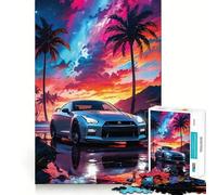 Puzzle Nissan GTR Skyline da 1000 pezzi per adulti, gioco cognitivo per momenti di condivisione, assemblaggio di modelli, articolo ideale per i desideri di Babbo Natale (50x75cm)