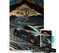 Puzzle Nissan GTR Skyline da 1000 pezzi per adulti, sfida mentale, gioco da interno, taglio preciso, opera d'arte (38x52cm)