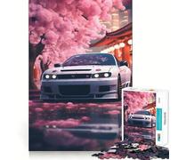 Puzzle Nissan Japanese Sakura da 1000 pezzi per adolescenti, puzzle di memoria, leggero, rilassante, immagine da assemblare, (38x26cm)