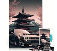 Puzzle Nissan S Silvia Sakura da 1000 pezzi per adolescenti, gioco di logica chiaro, leggero e rilassante, taglio perfetto, regalo perfetto (38x52cm)