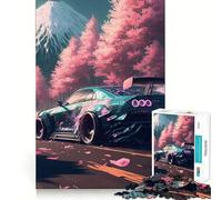 Puzzle Nissan S Silvia Sakura da 1000 pezzi per adulti, regalo, gioco di logica, svago, divertimento, qualità, bordo, regalo adorabile (38x26cm)