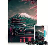 Puzzle Nissan S Silvia Sakura da 1000 pezzi per adulti, stimola la memoria, divertente da completare insieme, bordi precisi, regalo stagionale (50x75cm)