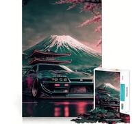 Puzzle Nissan S Silvia Sakura da 1000 pezzi per adulti, stimola la memoria, ideale per il tempo libero, con taglio preciso, perfetto come regalo per le vacanze (38x52cm)