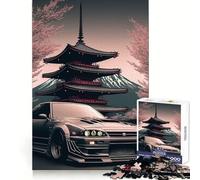 Puzzle Nissan S Silvia Sakura da 1000 pezzi per ragazzi, puzzle che stimola la memoria, gioco rilassante, bordi netti, regalo premium (50x75cm)