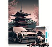 Puzzle Nissan S Silvia Sakura da 1000 pezzi per ragazzi, puzzle che stimola la memoria, gioco rilassante, bordi netti, regalo premium (50x75cm)