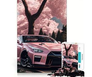 Puzzle Nissan S Silvia Sakura per adulti, 1000 pezzi, gioco per allenare la mente, rilassante e divertente, idea regalo per le vacanze (38x52cm)