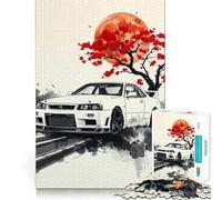 Puzzle Nissan Skyline GT-R per ragazzi, 1000 pezzi, gioco di intelligenza, divertimento in casa, taglio di qualità, regalo creativo (38x52cm)