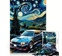 Puzzle Nissan Skyline R GT-R Notte Stellata per Ragazzi 1000 Pezzi Gioco di Ragionamento e Abilità Rilassante Taglio Preciso Regalo di Babbo Natale (38x26cm)