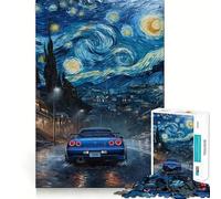 Puzzle Nissan Skyline R GTR da 1000 pezzi per ragazzi, gioco di logica e abilità, morbido, rilassante, taglio preciso, regalo prezioso (50x75cm)