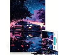 Puzzle Nissan Skyline R Night per ragazzi, 1000 pezzi, gioco di logica stimolante, tranquillo, con bordi nitidi, regalo elegante (50x75cm)