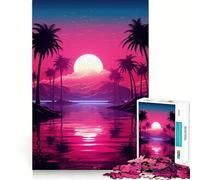 Puzzle Noir Neon Nostalgia da 1000 pezzi per adolescenti, gioco di logica, divertimento per tutta la famiglia, taglio di qualità, regalo elegante (50x75cm)