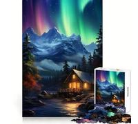 Puzzle Nordic Nature Aurora da 1000 pezzi per ragazzi, gioco di logica, giocattolo per la casa, divertimento, taglio preciso, regalo perfetto (38x52cm)