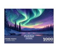 Puzzle Northern Lights Composto Da 1000 Pezzi, Puzzle Night Sky Adulti, Gioco Diabilità Impossibile Puzzle Arte Gioco Intellettivo Familiare Regali Di Festa 38x26cm/1000pcs