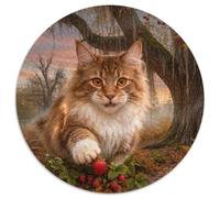 Puzzle Norwegian Forest Cat 1000 Pezzi Per Bambini E Adulti, Sfida Stimolante, Passatempo Rilassante Rompicapo Con Giant Tree, Regalo Compleanno 1000pcs (67.5x67.5cm)