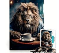Puzzle "Not Without My Coffee" da 1000 pezzi per adulti gioco di concentrazione e allenamento mentale ideale per la casa e il tempo libero con bordi netti regalo perfetto per Babbo Natale (50x75cm)