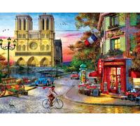 Notre Dame Tramonto 1000 Pezzi Puzzle 680mm x 480mm (Panzer)