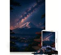 Puzzle "Notte dell'Armonia" con il Fuji Celeste,1000 pezzi,per lo sviluppo della destrezza mentale,facile da usare e rilassante,con incastri perfetti,regalo significativo (38x52cm)