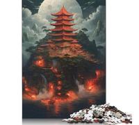 Puzzle Notte Mistica Giappone per Adulti Gioco Educativo Puzzle Regali per Bambini dai 12 Anni in su 520 Pezzi (52x38cm)