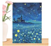 Puzzle Notte stellata 1000 pezzi | 70 X 51 Cm Effetto Scintillante Romantico | Puzzle Romantico - per Casa Ufficio Scuola Feste Relax Regalo Decorazione