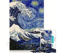 Puzzle "Notte stellata" di Kanagawa per ragazzi, 1000 pezzi, gioco di abilità mentale, design semplice e divertente, assemblaggio, regalo memorabile 38x52cm