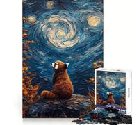 Puzzle "Notte stellata" di Red Panda, 1000 pezzi, per ragazzi, stimola la memoria, facile da realizzare, con bordi puliti, sorpresa natalizia (38x26cm)