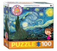 Puzzle - Notte Stellata Di Vincent Van Gogh - 100 Pezzi