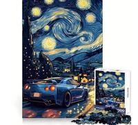 Puzzle Notte Stellata R da 1000 pezzi per adolescenti, gioco di pensiero, divertimento condiviso, bordi precisi, oggetto regalo di Babbo Natale 38x26cm