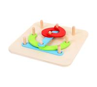 Puzzle Numerico Da Costruzione Con Forme Geometriche Da Abbinare | Puzzle Da Impilare Con Numeri E Forme In Legno Per Abilità Motorie Bambini Ragazzi Neonato Viaggio Compleanno Scuola Materna