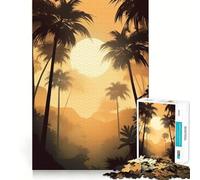 Puzzle Oasi di Palme da 1000 pezzi per adolescenti, stimolante per la mente, divertimento per tutta la famiglia, bordi precisi, regalo memorabile (38x26cm)