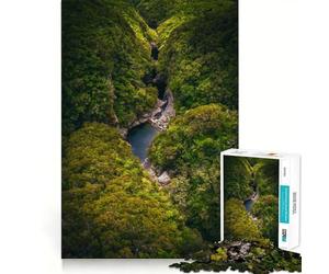 Puzzle "Oasi Serena" da 1000 pezzi per adolescenti, gioco di logica, leggero, rilassante, taglio liscio, decorazione da parete (38x52cm)