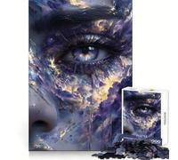 Puzzle "Occhio Celeste con Lacrime" da 1000 pezzi per adolescenti,allenamento della memoria,svago rilassante,taglio perfetto,bel regalo (38x26cm)