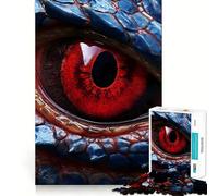Puzzle Occhio di Drago Rosso per Adolescenti, 1000 Pezzi, Gioco di Mente Rilassante, Taglio Preciso, (38x52cm)