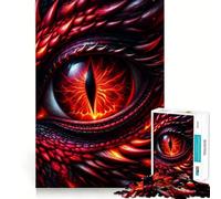 Puzzle Occhio di Drago Rosso per Adolescenti, 1000 Pezzi, Gioco di Pensieri, Evasione Calma, Bordo Preciso, Regalo Straordinario (38x26cm)