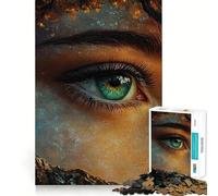 Puzzle "Occhio Mistico con Natura" per adulti, 1000 pezzi, gioco per allenare la mente, divertimento in casa, taglio di precisione, regalo per le vacanze (38x52cm)