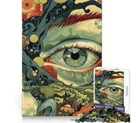 Puzzle "Occhio Surreale della Natura" da 1000 pezzi per adulti, gioco di logica e abilità, calma e relax, taglio preciso, regalo sentito 38x52cm
