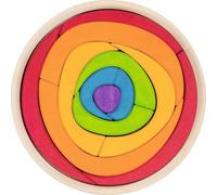 Puzzle Oculus: Ø= 21 cm, H= 3 cm, Holz, 12 Teile, per Stück