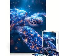 Puzzle "Odissea Cosmica delle Tartarughe Marine" da 1000 pezzi per adulti Un gioco divertente e stimolante da fare insieme Taglio preciso Espositore per opere d'arte (38x52cm)