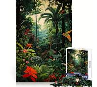 Puzzle "Odissea nella giungla selvaggia" da 1000 pezzi, ideale per allenamento mentale, svago e divertimento, con bordi definiti, perfetto per una sorpresa di compleanno (50x75cm)