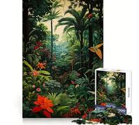 Puzzle "Odissea nella giungla selvaggia" per ragazzi, 1000 pezzi, stimolante per la mente, morbido, distraente, ad incastro, ideale per le vacanze (38x26cm)