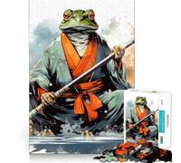 Puzzle Oead Samurai Rana Samurai da 1000 pezzi per adolescenti, gioco di logica e abilità, morbido, rilassante, taglio preciso, regalo prezioso (50x75cm)