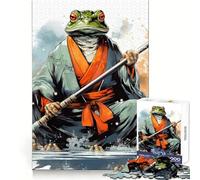 Puzzle Oead Samurai Rana Samurai per adulti, 1000 pezzi, sfida mentale, giocattolo rilassante, evasione, pezzo da collezione di alta qualità (38x52cm)