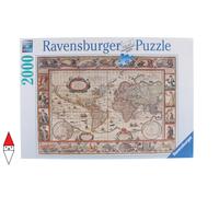 PUZZLE OGGETTI RAVENSBURGER CARTE GEOGRAFICHE MAPPAMONDO 1650 2000 PZ
