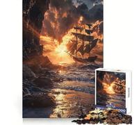 Puzzle "Oltre l'orizzonte" per adulti, 1000 pezzi, esercizio di ragionamento, svago rilassante, incastro perfetto, regalo stagionale (38x52cm)