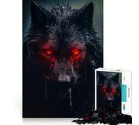 Puzzle "Ombra del Lupo" per adolescenti, 1000 pezzi, gioco per allenare la mente, attività per la casa, taglio di precisione, decorazione murale 50x75cm