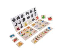 Puzzle Ombra Matched Tavola, Legno Ombra Matching Gioco Per Apprendimento di Riconoscimento Frutta, Per Sviluppare Competenze Motorie, Puzzle Ombra Matched Board