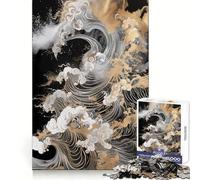 Puzzle "Onde Arrabbiate" per adolescenti, 1000 pezzi, stimola la concentrazione mentale, offre un momento di svago rilassante, si adatta perfettamente ed è un regalo perfetto (50x75cm)