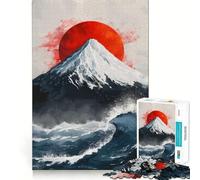 Puzzle "Onde del Fuji" da 1000 pezzi,sfida mentale,taglio di alta precisione,divertente passatempo (38x26cm)