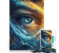 Puzzle "Onde dell'Oceano - Occhio Cosmico" per adulti, 1000 pezzi, gioco per allenare la mente, rilassante e divertente, idea regalo per le vacanze (38x26cm)